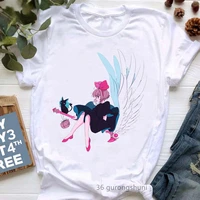 2022 summer sailor moon cat angel cartoon print tshirt girls tops tee shirt femme japan anime funny t shirt women harajuku shirt