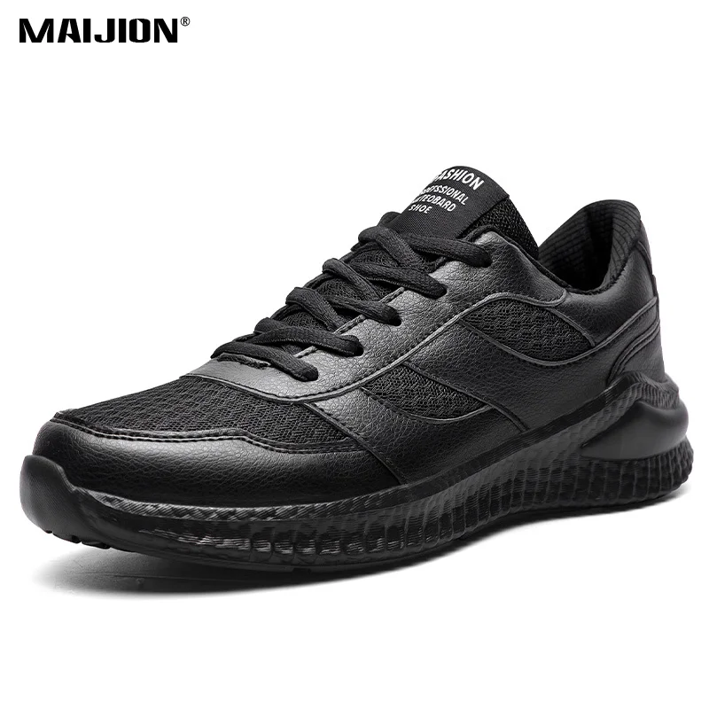 Men Running Shoes Outdoor Jogging Breathable Sneakers Lace-Up Non-Slip Athletic Shoes Fashion Comfortable Lightweight Soft
