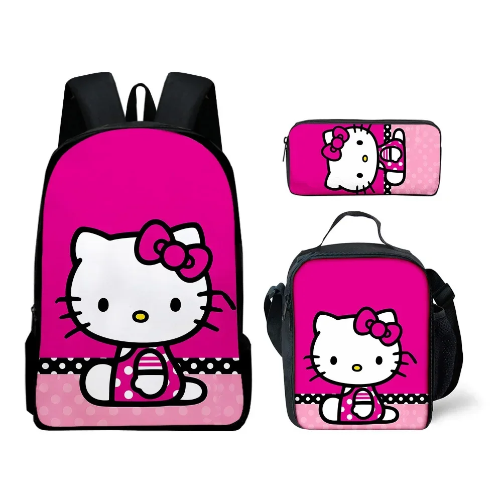 Рюкзак Hello Kitty 3D с милым мультяшным рисунком школьная сумка для подростков