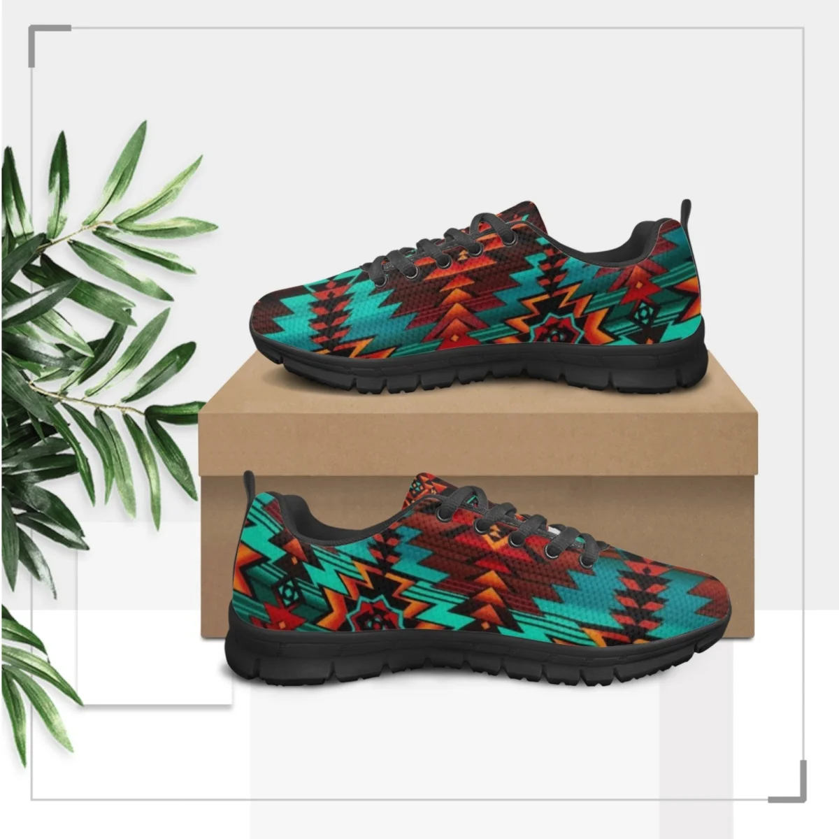 

Nopersonality Sneakers For Women Tucson Stripe Terracotta Shoes Running Fitness Travel Shoes Lightweight Easy Wear Snug
