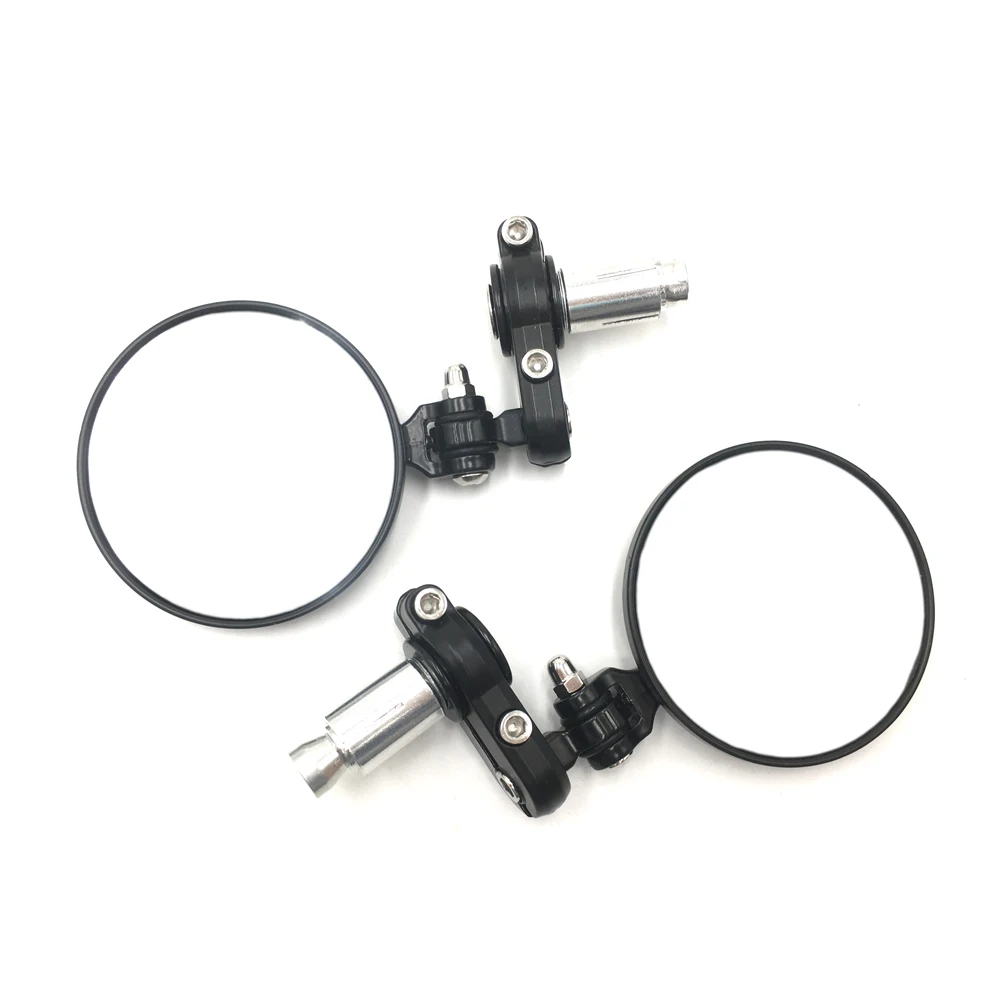 

Зеркало черное универсальное мотоциклетное 3 дюйма круглое 7/8 дюйма с ручкой для бара, для кафе, RACER, BOBBER, CLUBMAN, для Kawasaki, Yamaha, Honda, Suzuki