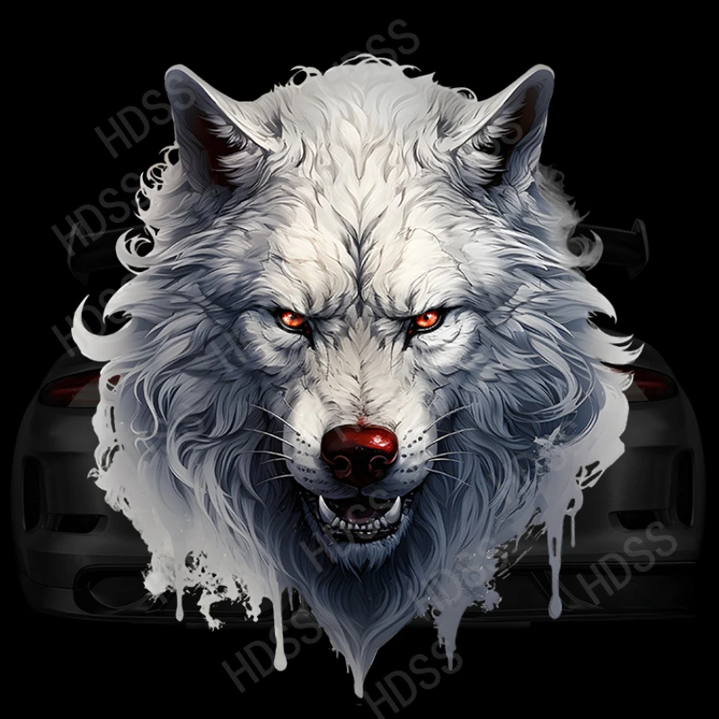 HDSS-персонализированные виниловые наклейки с тотемом волка автомобильные
