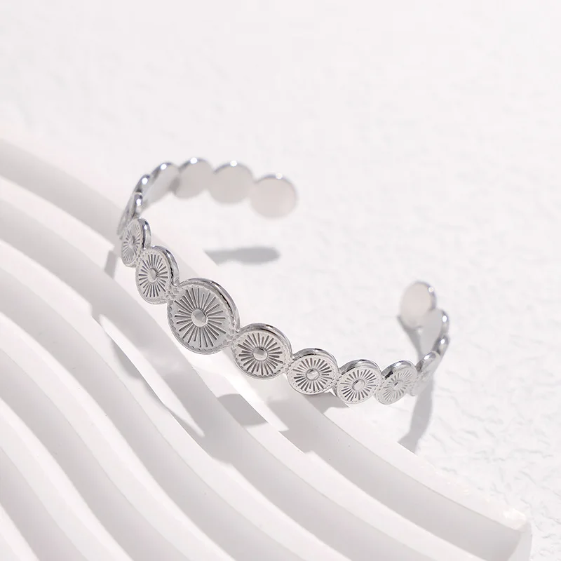 

Fashion Bracelet For Women Stainless Steel Gold Silver Open Bracelets Jewelry Mothers Day Gift Envio Gratis