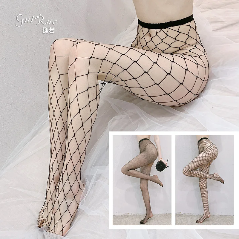 

Hollow Sexy Stockings Anti-Hook Silk Mesh Stockings Fishnet Stockings Large, Medium and Small Mesh Pantyhose