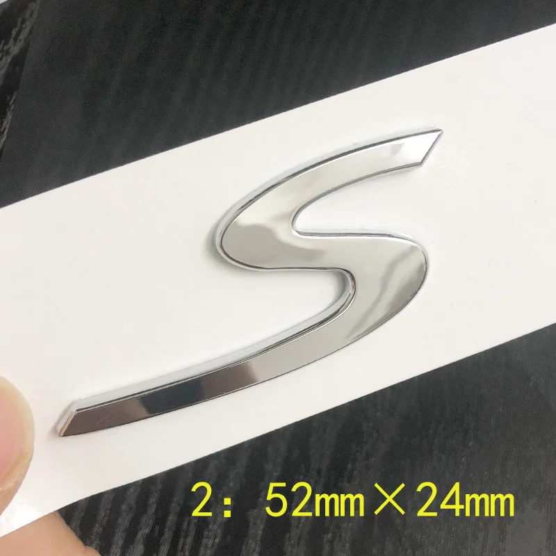 Автомобильная наклейка для Porsche с буквой S логотипом задним багажником хвостом
