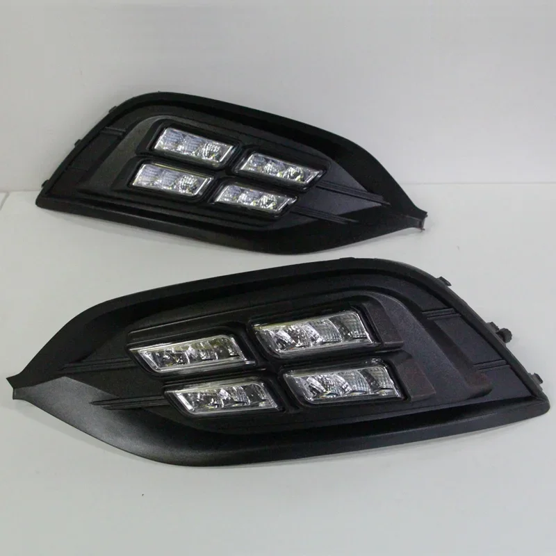 Светодиодные дневные фары для Opel Insignia 2017 2018 2019 желтая функция указателя поворота