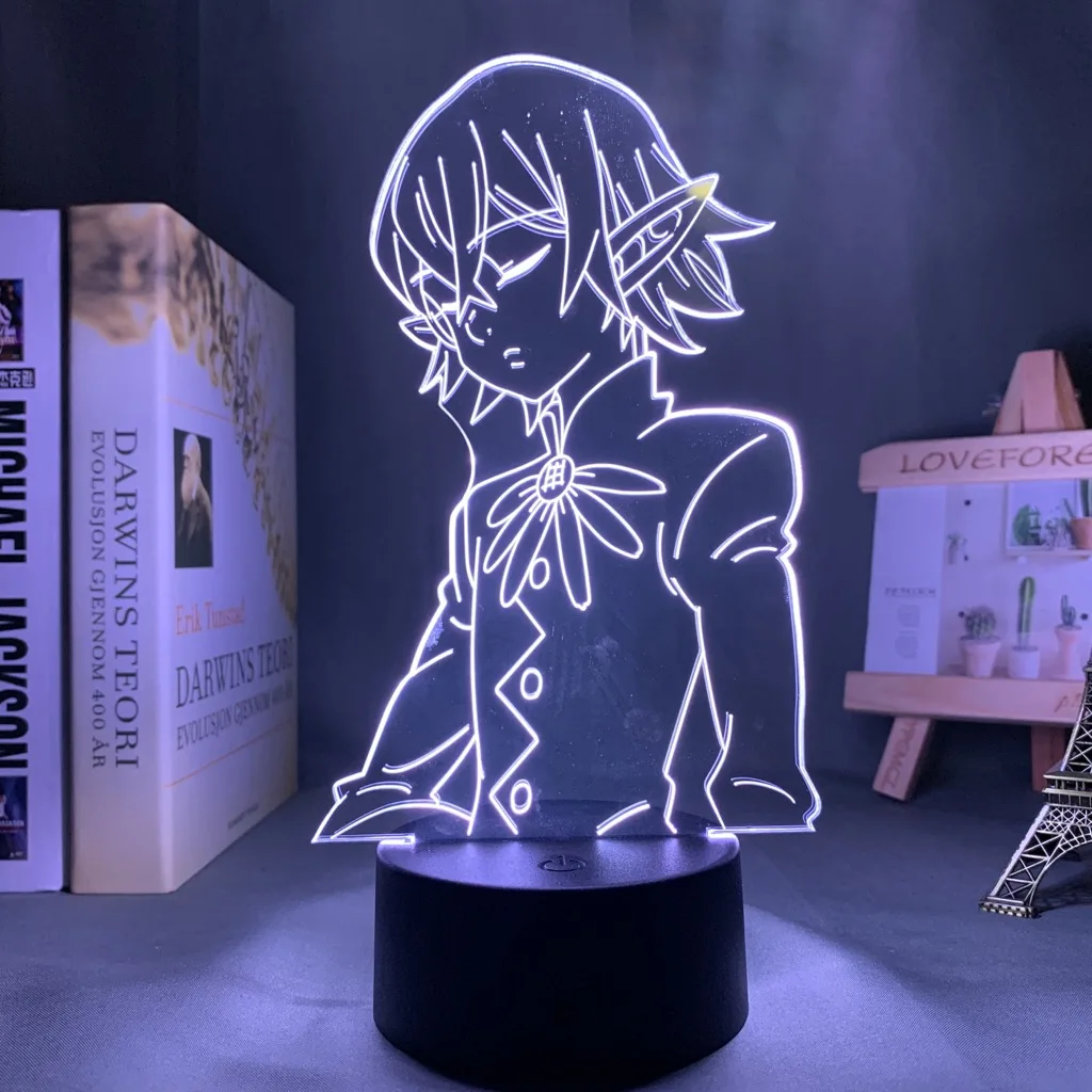 

The Seven Deadly Sins Helbram Led Night Light for Bedroom Decor Nightlight Birthday Gift Anime 3d Lamp The Seven Deadly Sins
