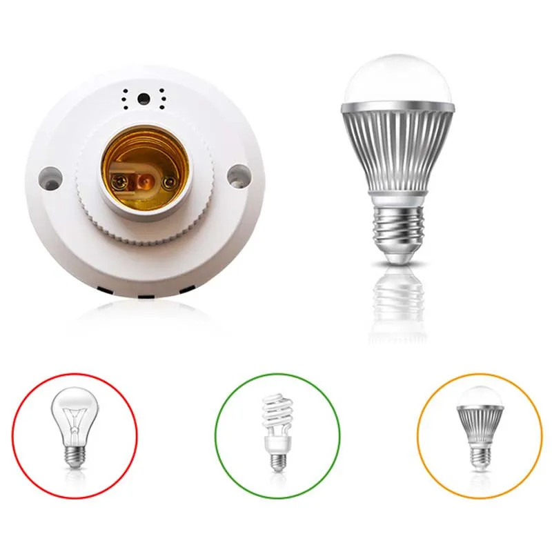 Новый держатель для лампы с резьбовым проводом E27 коридора