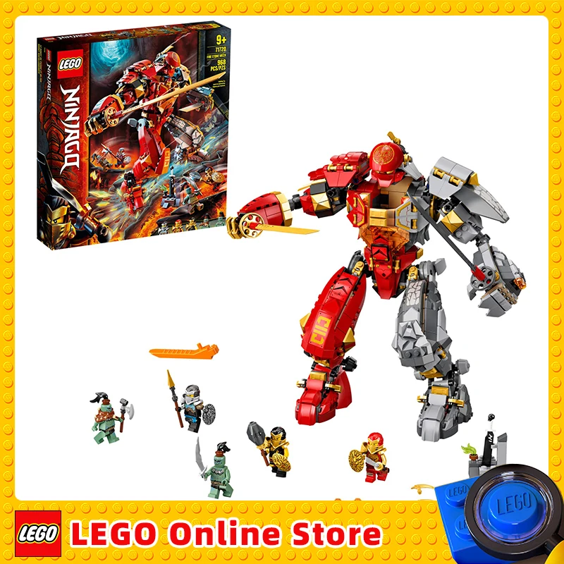 

LEGO & NINJAGO Fire Stone Mech 71720 Building Kit Featuring Ninja Mech (968 Pieces)