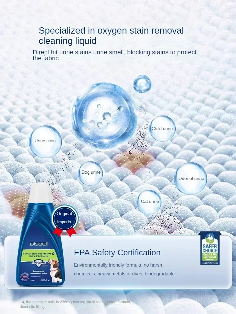 BISSELL Машина для чистки ткани дивана Чистка ковров Матрас Всасывание Встроенный