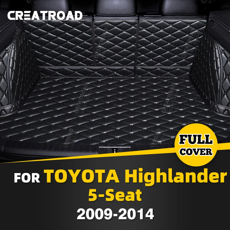 

Автомобильный коврик для багажника с полным покрытием для Toyota Highlander 5-Seat 2009-2014 13 12 11 10, автомобильный коврик для багажника, аксессуары для защиты интерьера