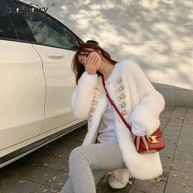 

Real Lamb Wool Fur Coat Women's Jacket 2023 Autumn/Winter New Clothing Female Sheep Shearing Clothes Abrigos FCY5075