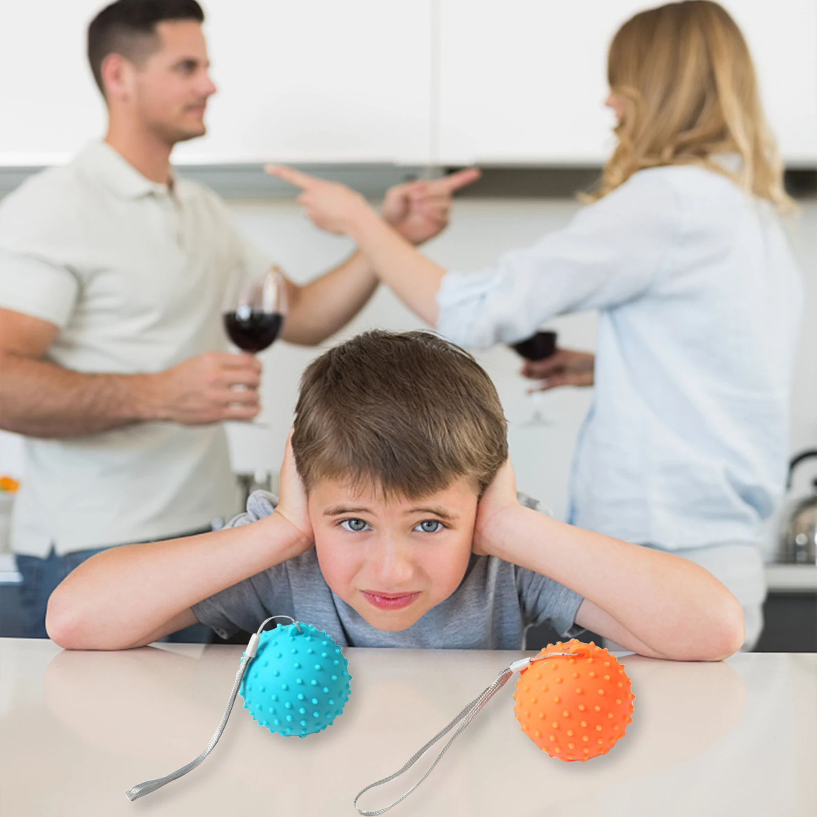 

Мяч для снятия стресса для взрослых, мяч с ручкой для ручной тренировки, мяч для снятия стресса, игрушка для снятия стресса для взрослых и де...