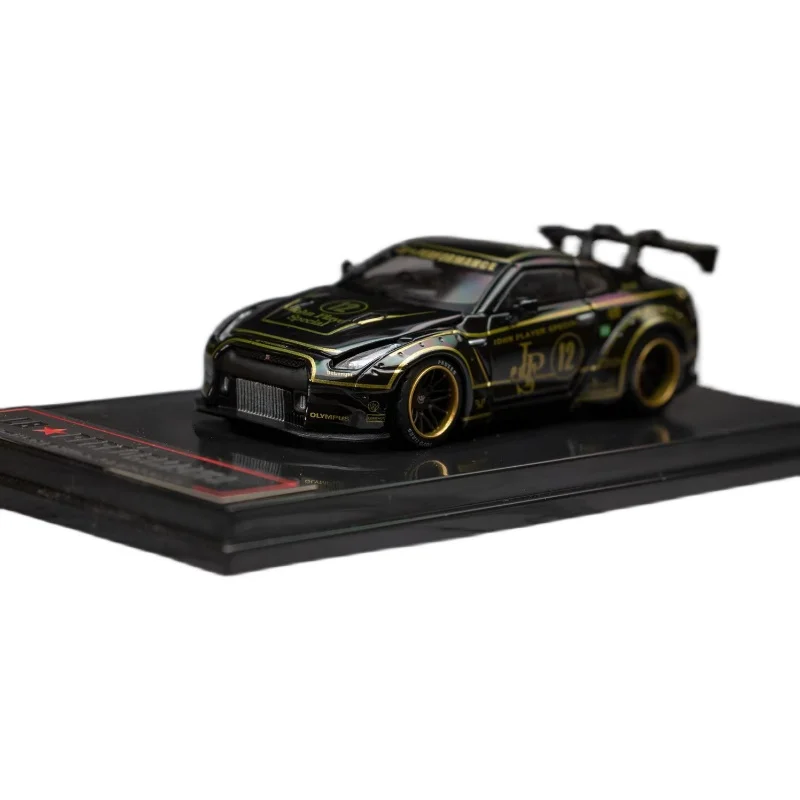 

1:64 Black Gold Works Gt-r R35 Oldtime Lb широкий корпус из сплава полностью открытые игрушки для детей