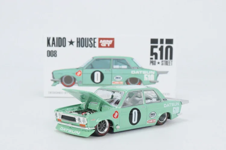 

minigt 1:64 Datsun Nissan Datsun 510 modified car alloy simulation car model ornaments collection gift free shipping