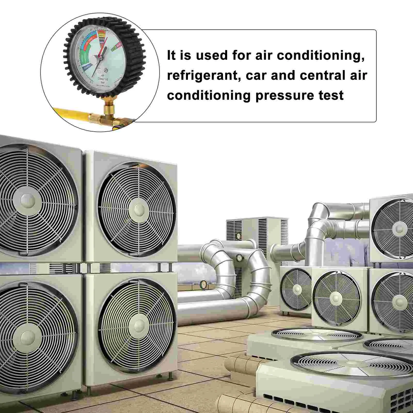 Контрольный список тестера давления азота Манометр автомобильного кондиционера