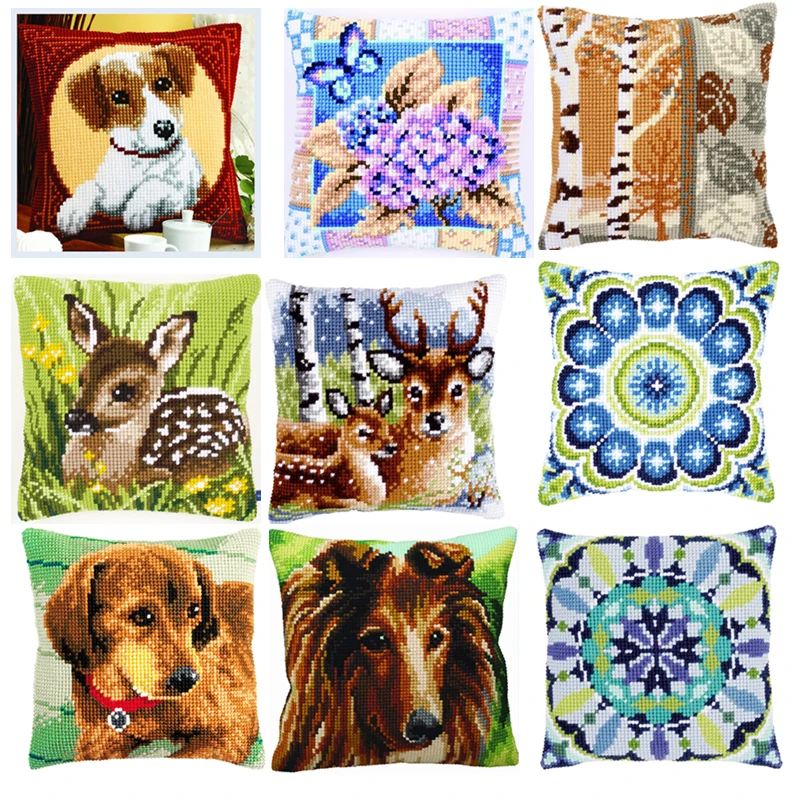 Незаконченная акриловая искусственная кожа холщовая подушка наволочка для