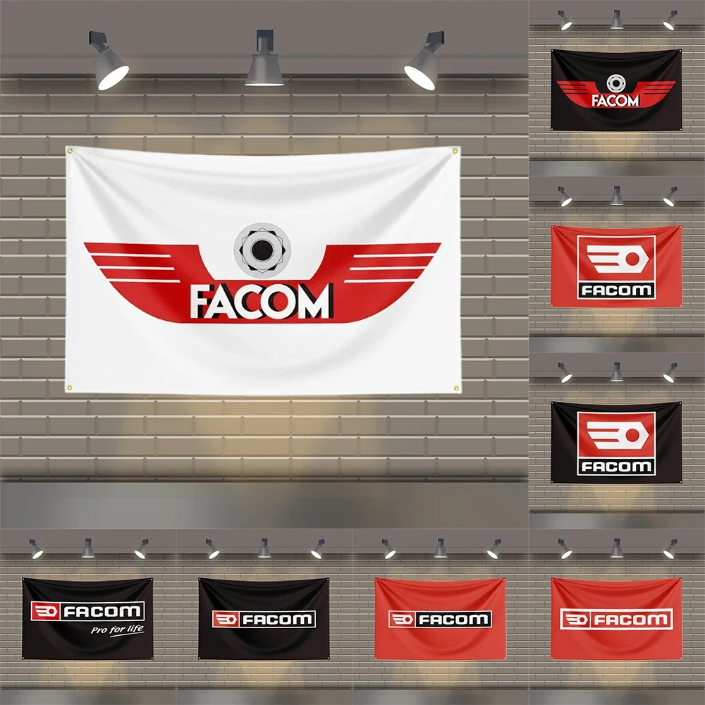 3x5 FT Facoms Tool Flag Полиэстер Печатные инструменты Флаги для декора комнаты гаража