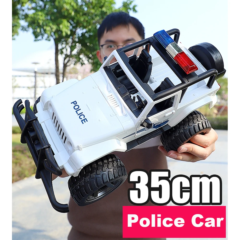 Double E E550 1:14 Big RC Police Car JEEP Truck Toy Radio Controlled Car 2.4 Electric machine Drift Buggy Toys for Children Boys enlarge