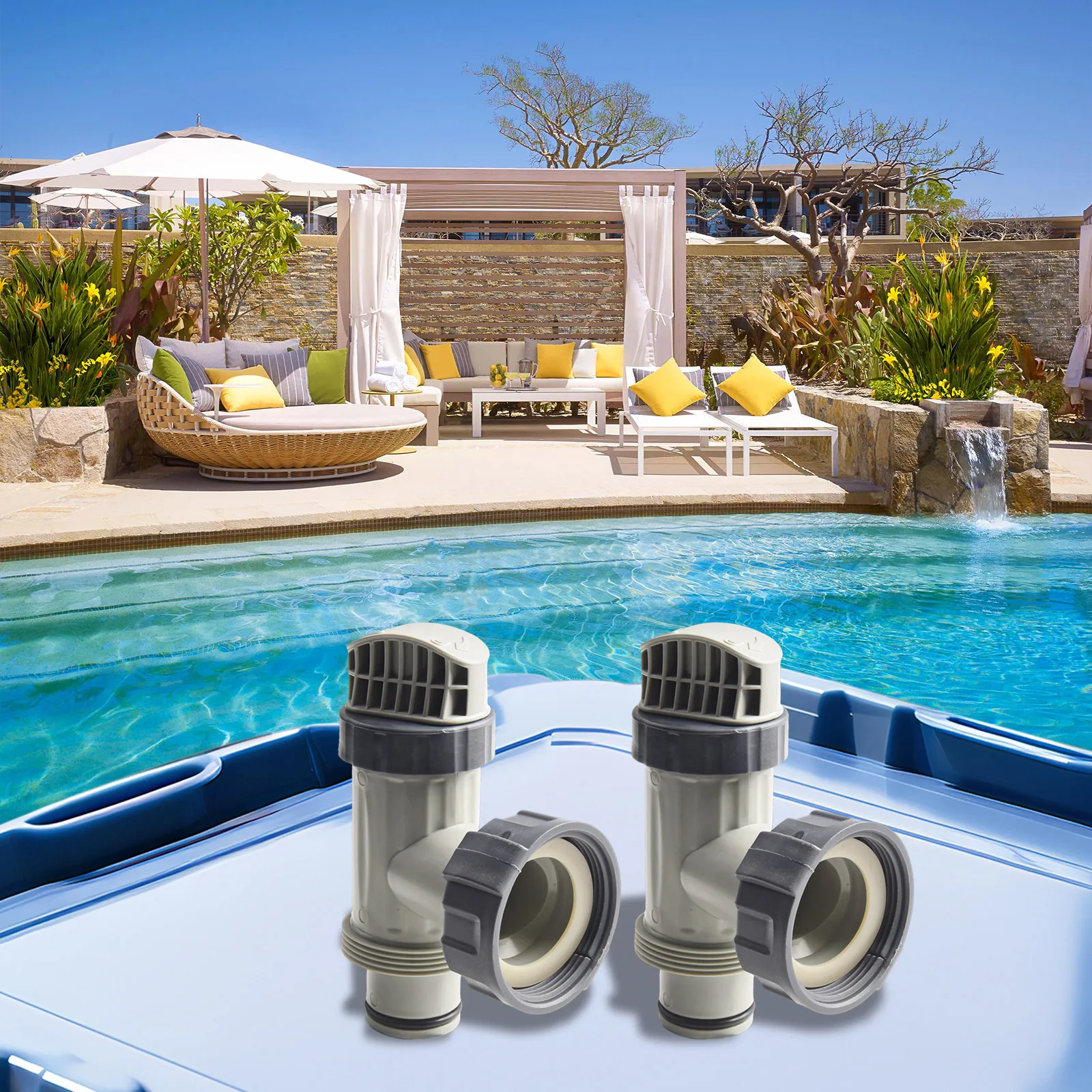 2 шт. плунжерный клапан для бассейна Intex 10747 большой в сборе фильтр насос запорные