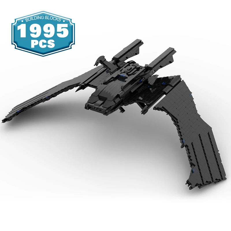 

MOC Space Wars Aircraft Spaceship Starfighters Fighter Reman Scimitar Building Block Weapon Model MOC-117410 Boys Toys Gift