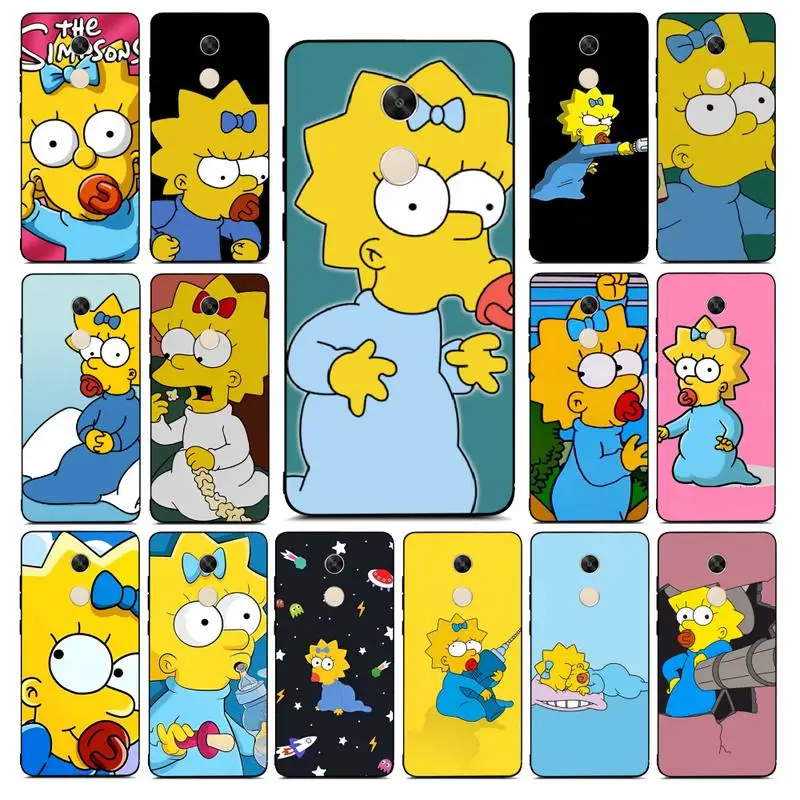 

Disney Maggie Simpson Phone Case for Redmi Note 8 7 9 4 6 pro max T X 5A 3 10 lite pro
