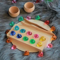montessori childrens wooden toys mathematical logic childrens mathematical cognition open material provocation learning