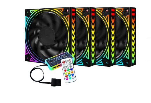 SRHX RGB вентилятор 120 мм ПК компьютерный охлаждающий rgb с радиочастотным