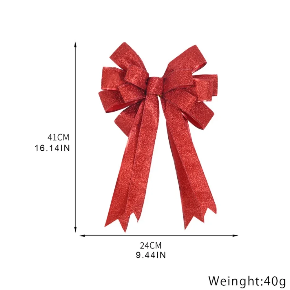 

Большой Рождественский бант из ткани 41 см