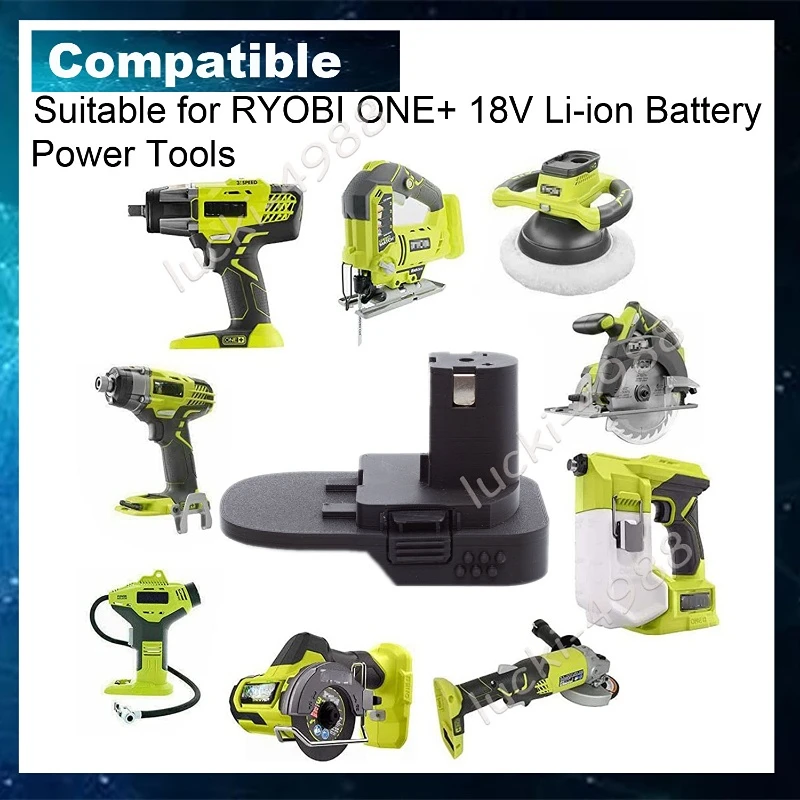 Battery Adapter For RIDGID 18V AEG Battery Convert To Ryobi 18V  Portable Power Tools Connector Adapter