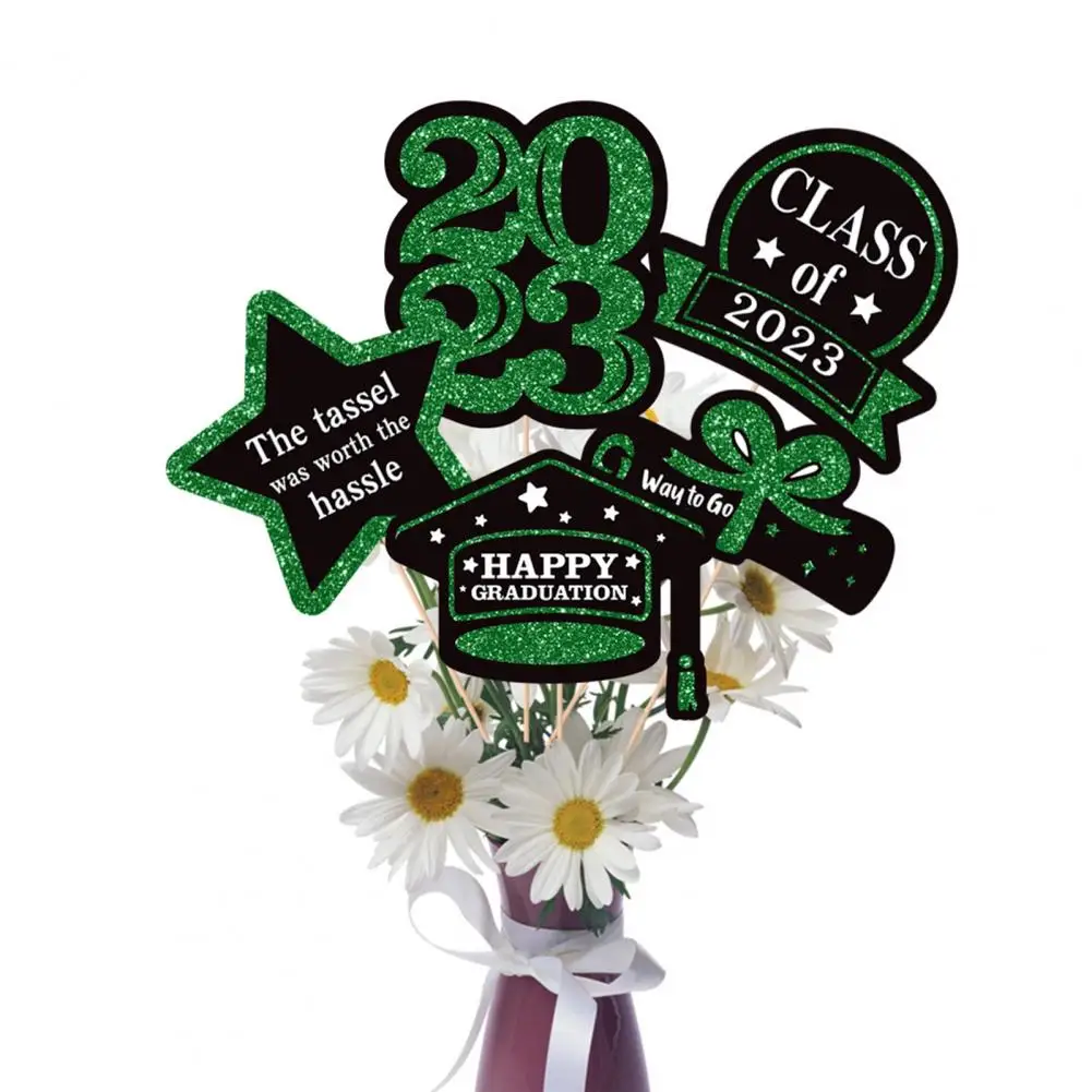 

Attractive Attractive Double Sided Printing Class of 2023 Table Cake Topper Eco-friendly Cake Insert Topper Party Supplies