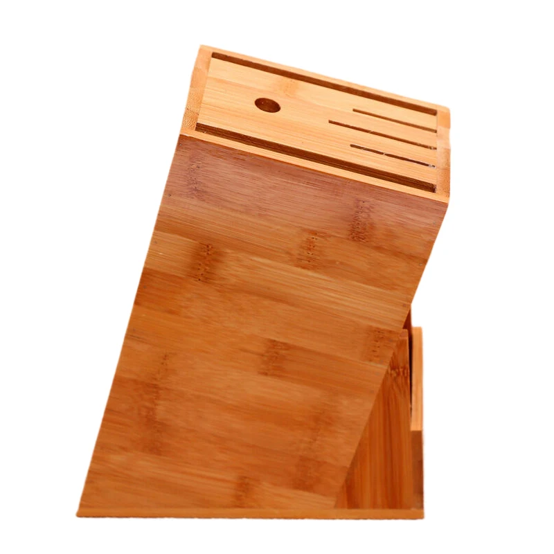 Бамбуковый держатель для ножей многофункциональная подставка полка хранения