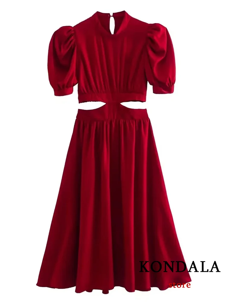 

Винтажное шикарное красное вечерние ное вечернее платье KONDALA без бретелек, женское модное платье-футляр без рукавов 2022, элегантное вечернее...