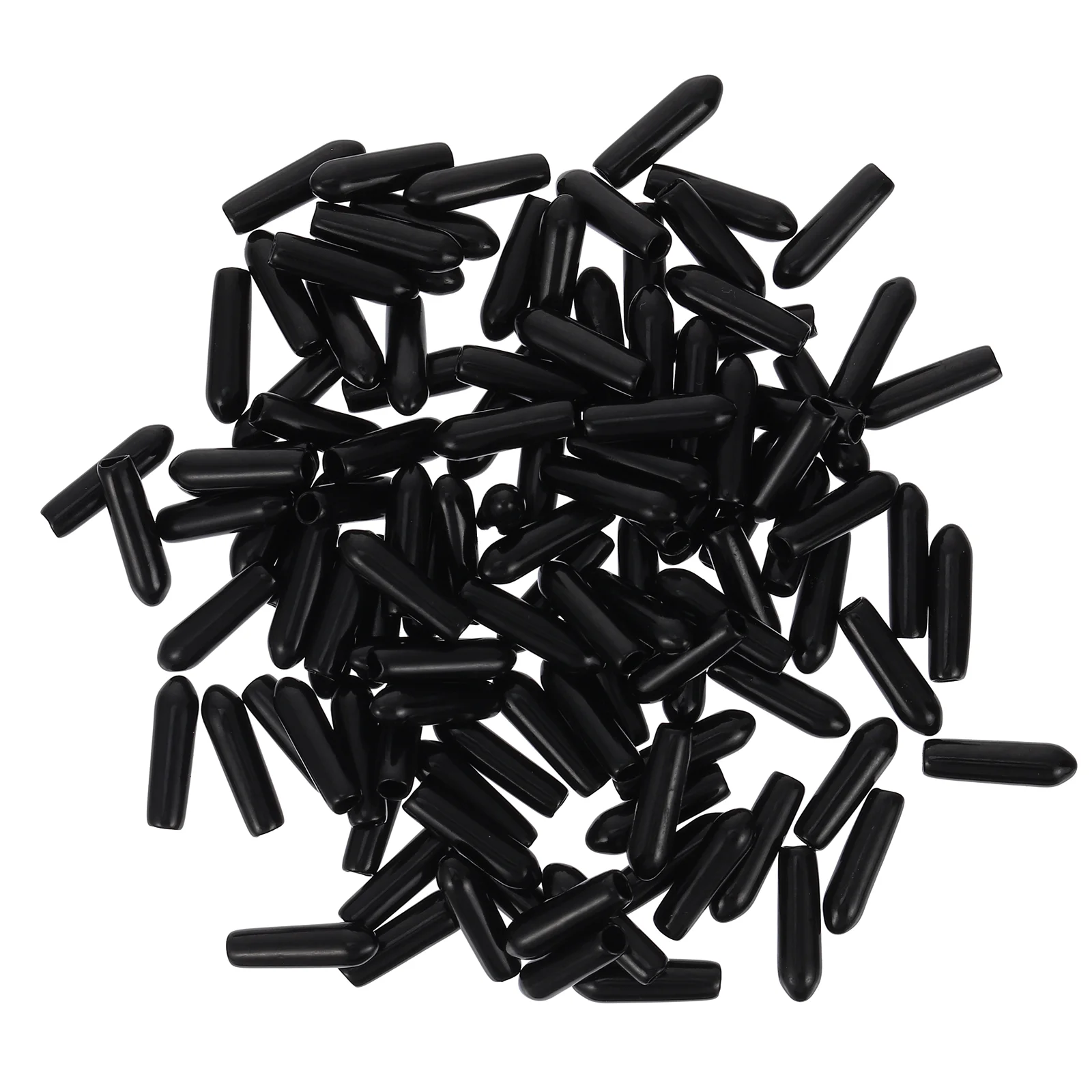 

500 PCS Intake Manifold Vacuum Fitting Hose Caps Rubber Round End Tubing Tip Cars Automotive Carb Line Tube