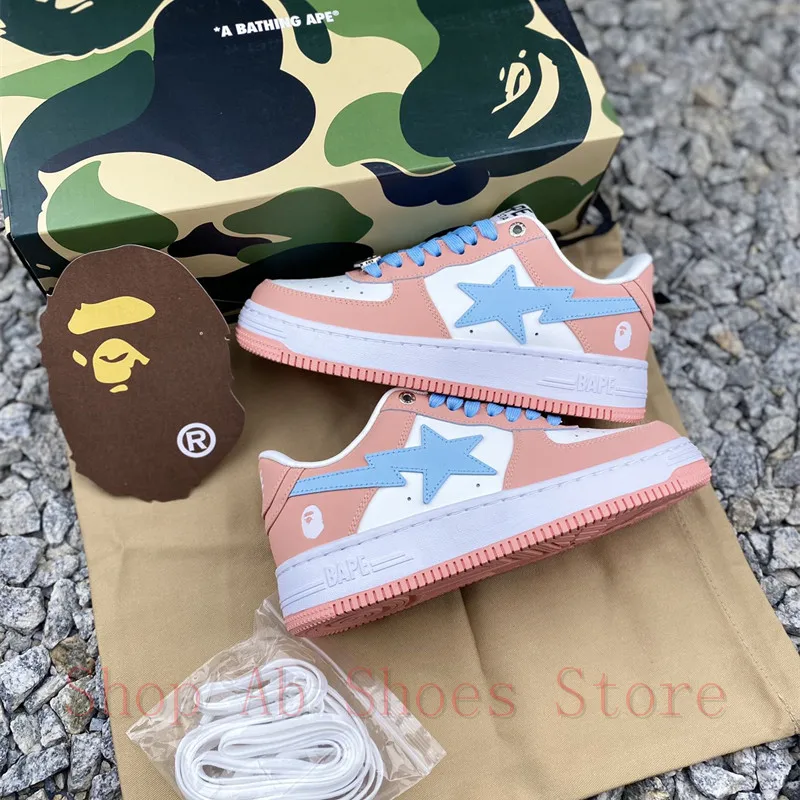 A Bathing Ape Sta Leisure outdoor skateboarding shoes Sport Sneakers Skateboarding Shoes Women Running Shoes Air Max Shoes 36-45