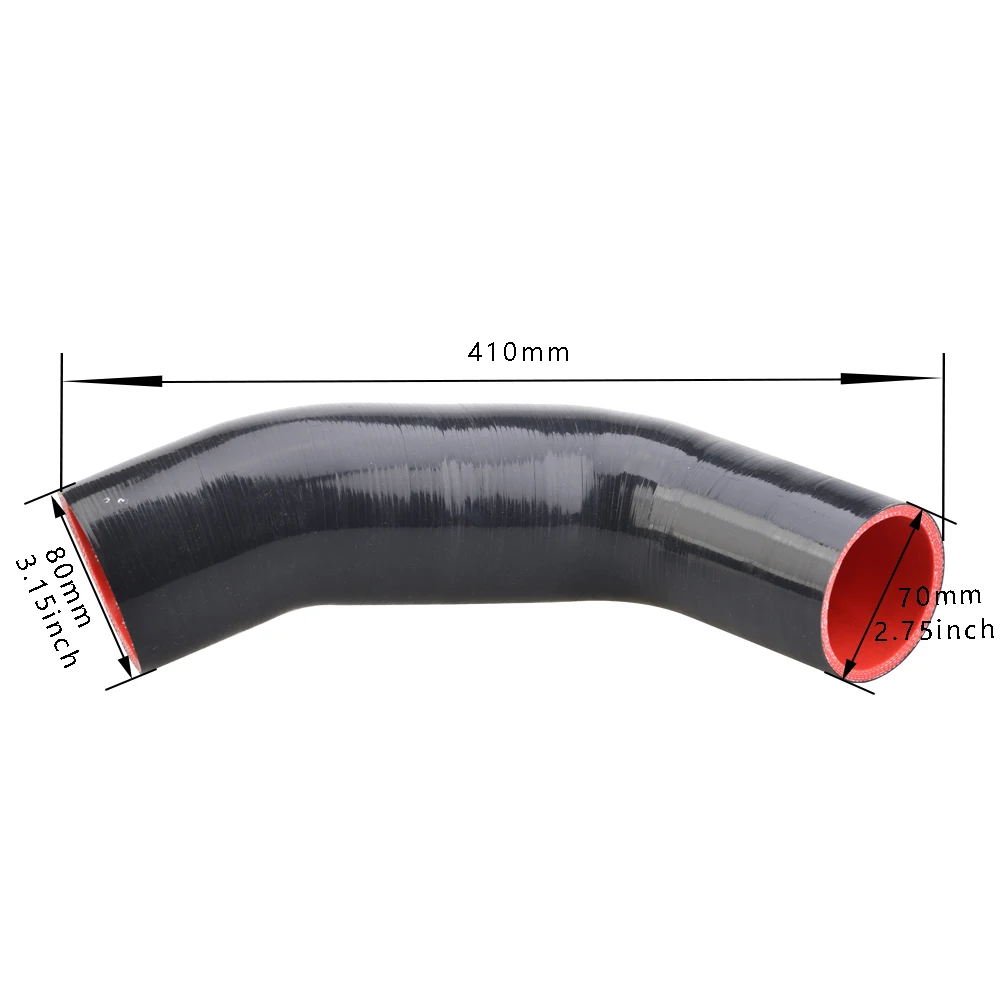 Silicone Turbo Inlet Elbow Tube Performance Intake Hose Pipe For VW Golf MK7 GTI R Audi V8 MK3 A3 S3 TT MK3 2.0T images - 6