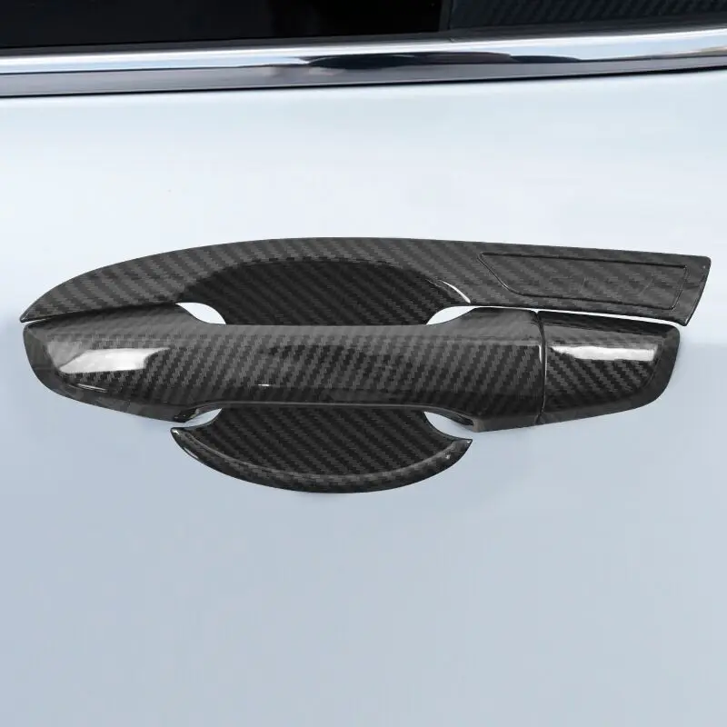 

Подходит для Honda CRV CR-V 2017 2018 2019 -2021 аксессуары из углеродного волокна дверная ручка + Крышка Дверной чаши наклейки автостайлинг