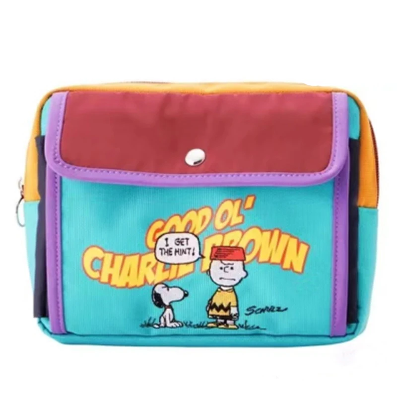 Kawaii Snoopy Canvas Coin Purse Anime Mini Wallet Cartoon Children's Card Headphone Key Storage Pendant Bag Pouch Gifts Toys