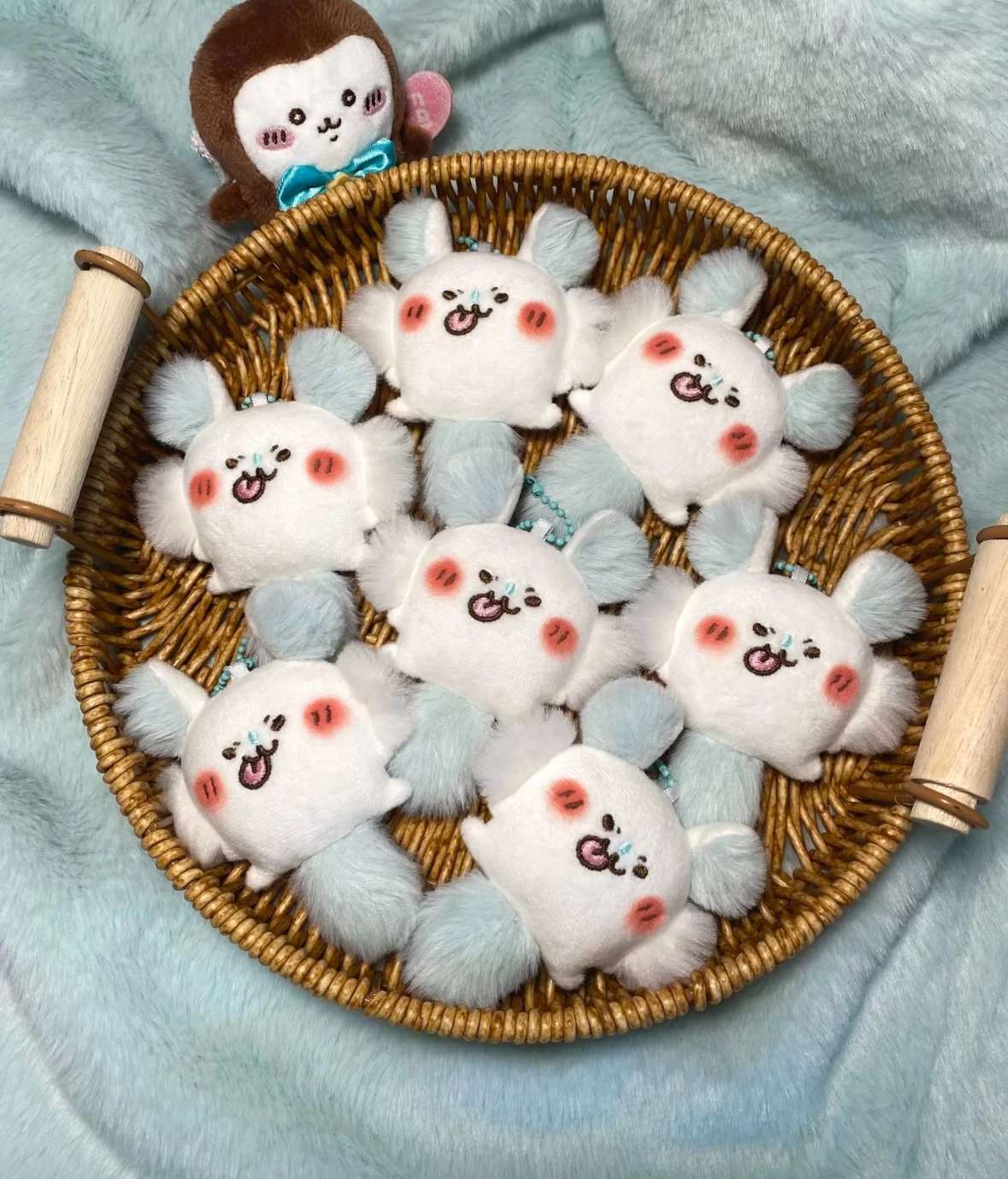 Chiikawa Momonga милый подарок красное лицо забавный рюкзак плюшевый кулон для