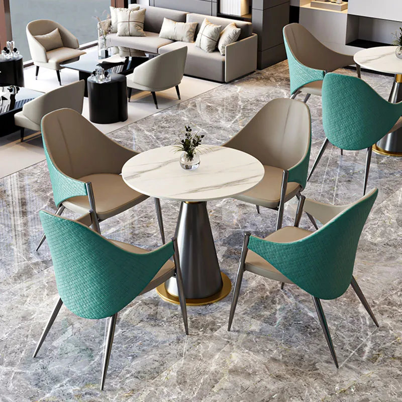 

White Minimalist Coffee Table Sets Restaurant Round Marble Designer End Tables Accent Conjunto De Muebles Modern Furniture