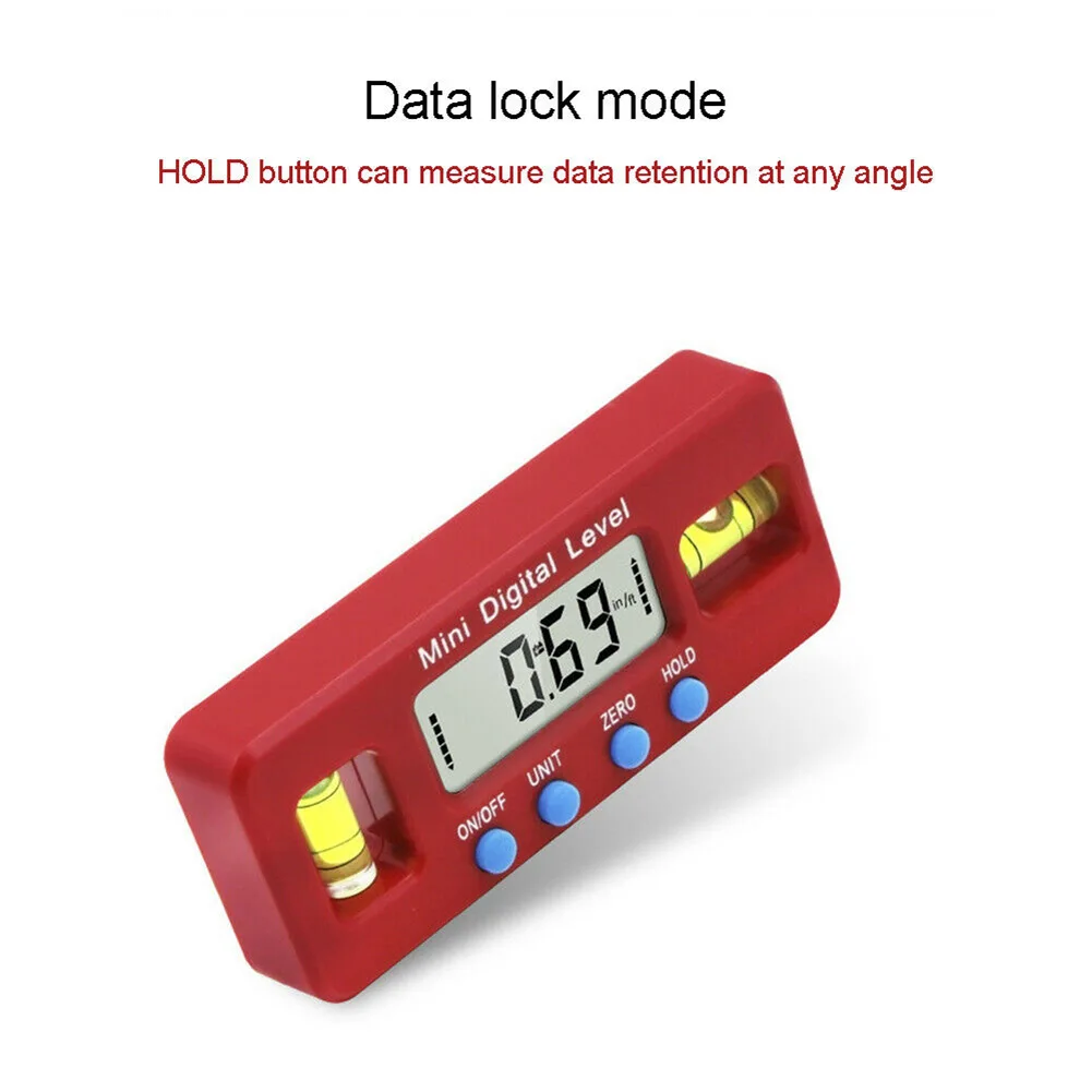 

Inclinometer Digital Level 90° Angle Finder Auto-rotation Display Gauge
