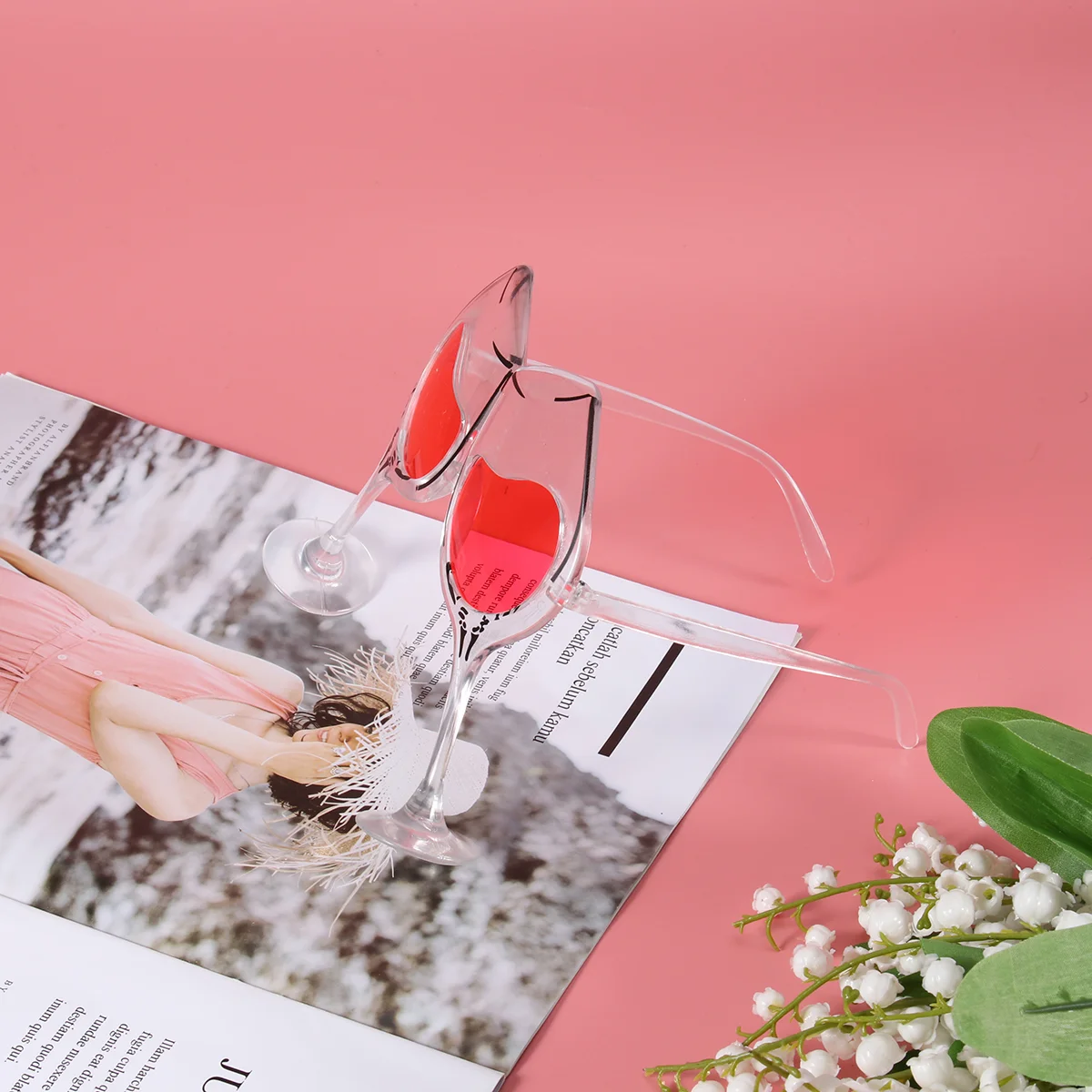 

1pc Wacky glasses Decorative Wacky Glass Eyeglasses Glasses for Nightclubs