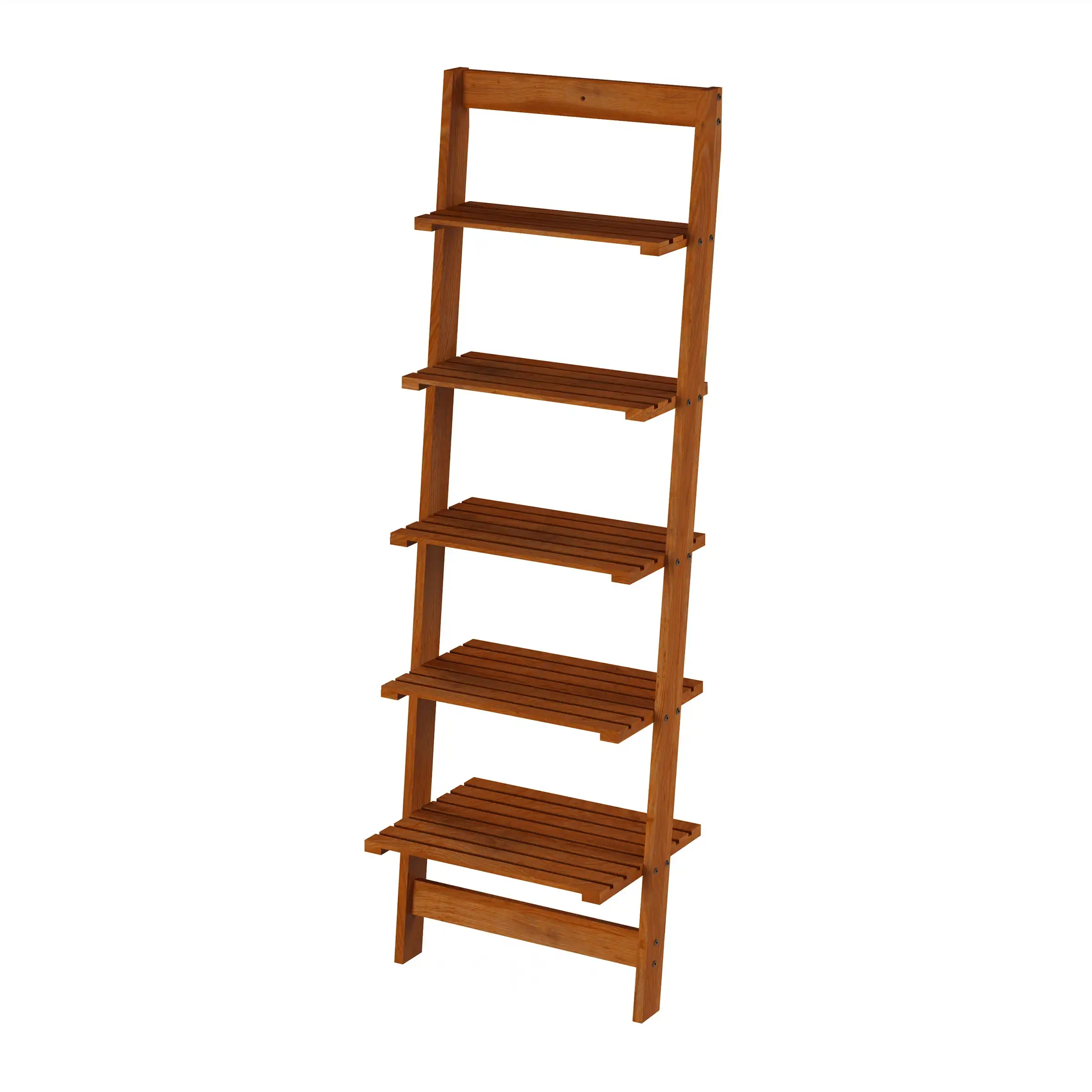 

Lavish Home 5 Tier Industrial Bookcase, Cherry