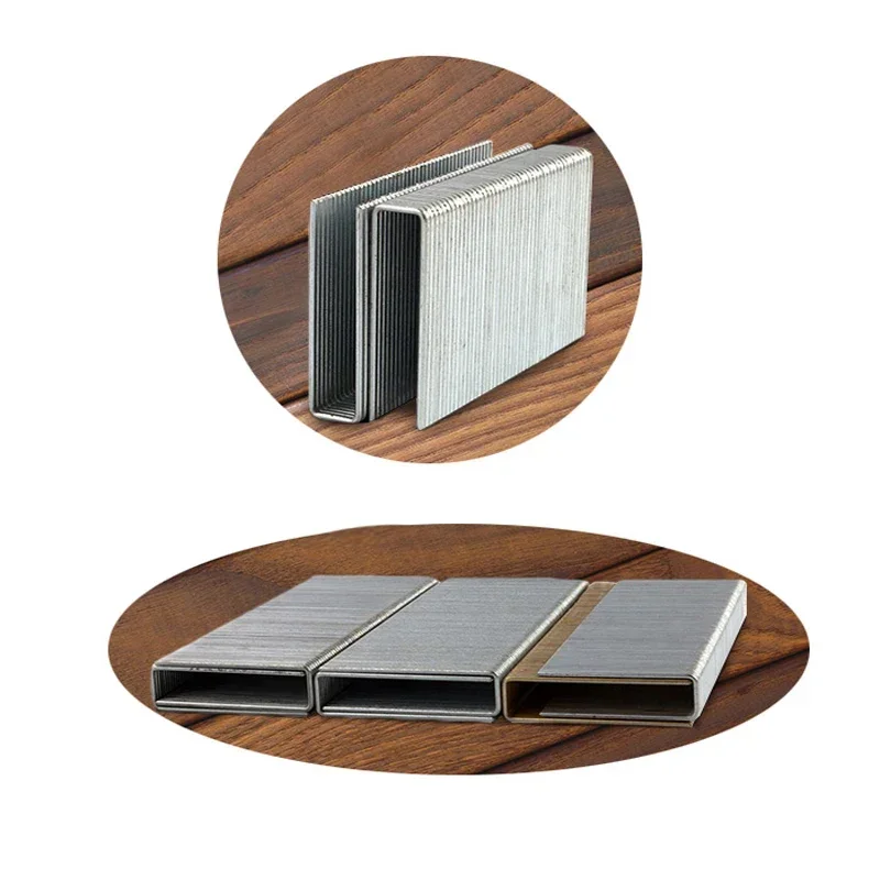 

Скобы 438K, средняя проволока, оцинкованная углеродистая сталь, U-образные штифты для дивана, строительные гвозди, крепежные детали Clavos Para Madera, инструменты