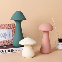 creative mushroom ornaments morandi ceramic figurines modern model room living room porch desktop home decoration statues