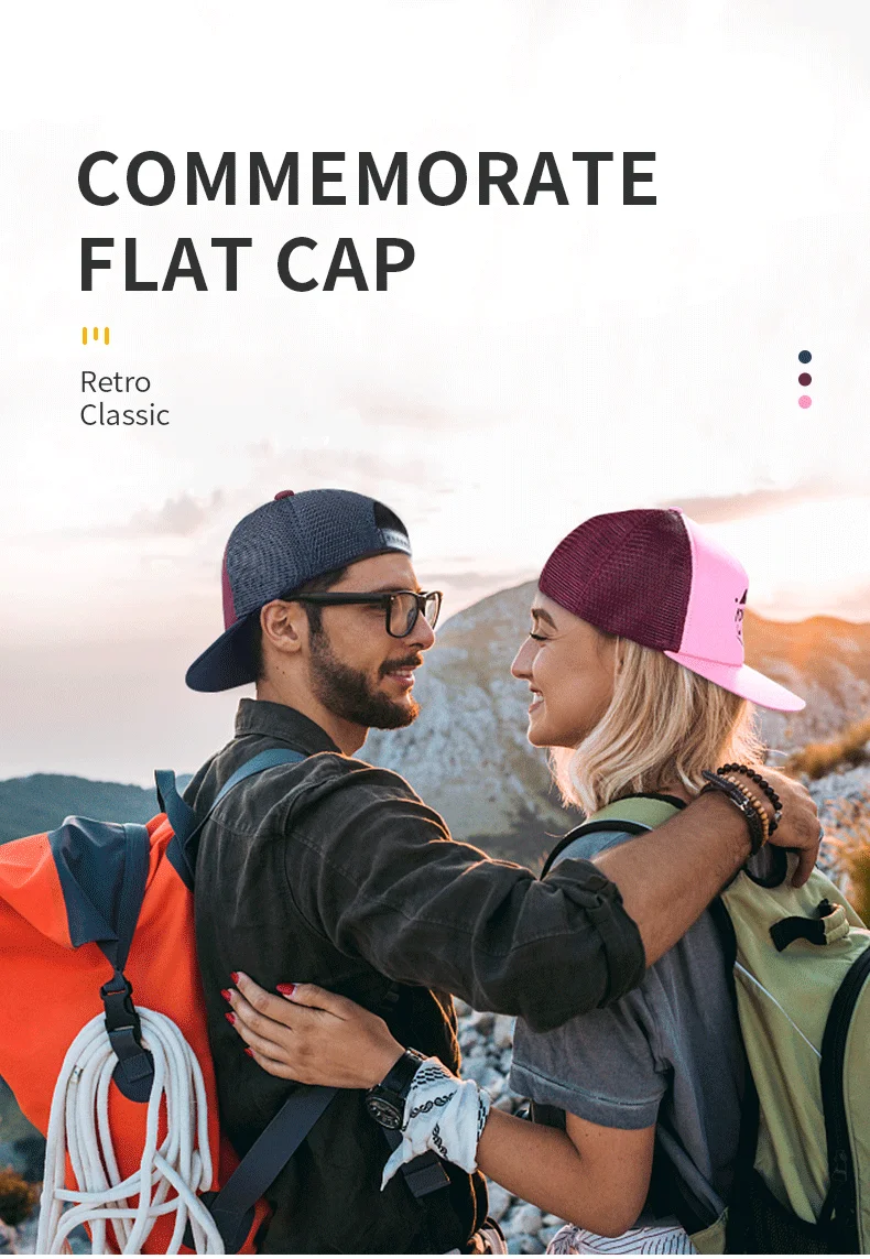 AONIJIE Sports Adjustable Breathable Flat Eaves Sun Visor Snapback Cap Trucker Hat Mesh Back for Running Hiking Baseball Blm