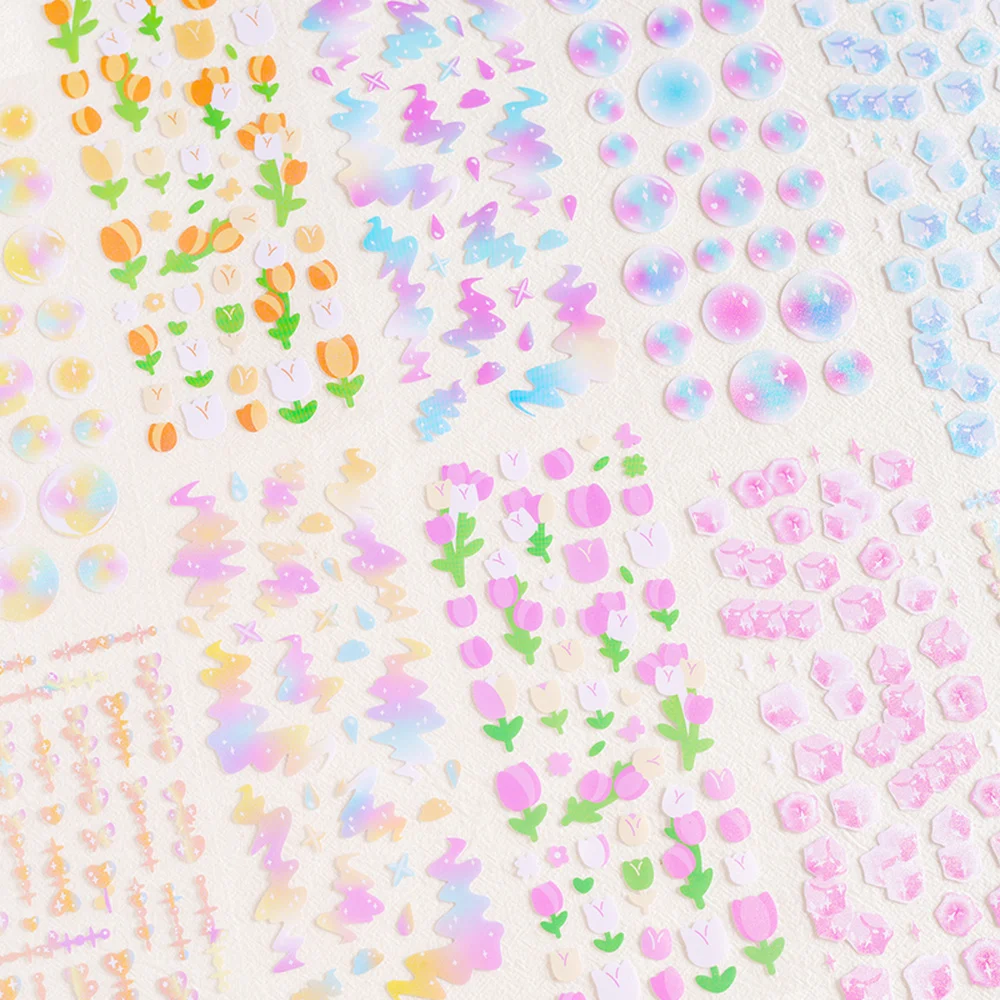 Mr. Бумаги 10 видов стилей 1 шт./пакет Kawaii Flower наклейки Симпатичные тапочки с узором