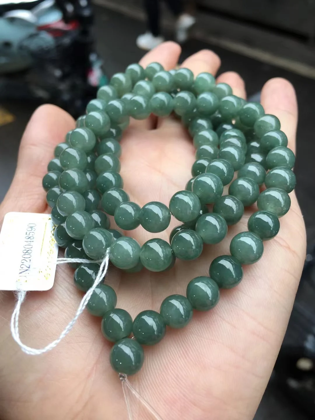 

Бирманское Нефритовое ожерелье из бисера 7 мм, натуральные очаровательные подарки, женские амулеты, талисманы из нефрита, Роскошные драгоценные камни, зеленые украшения, мужские изумруды
