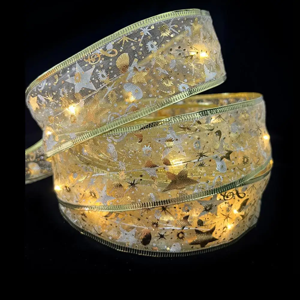 

Рождественская гирлянда LED из органзы