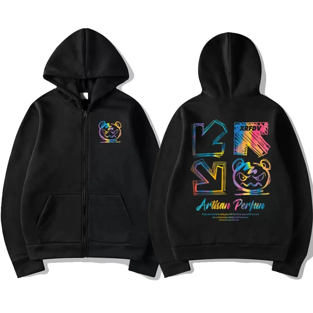 Новые мужские толстовки на молнии с флисовой подкладкой в Корейском стиле модные